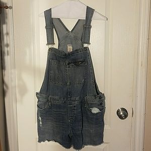 Mossimo Light Wash Overalls